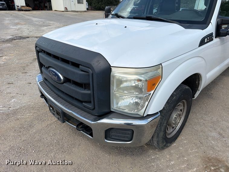 image for item FB8336 2014 Ford F250 Super Duty Ext. Cab utility bed pickup truck