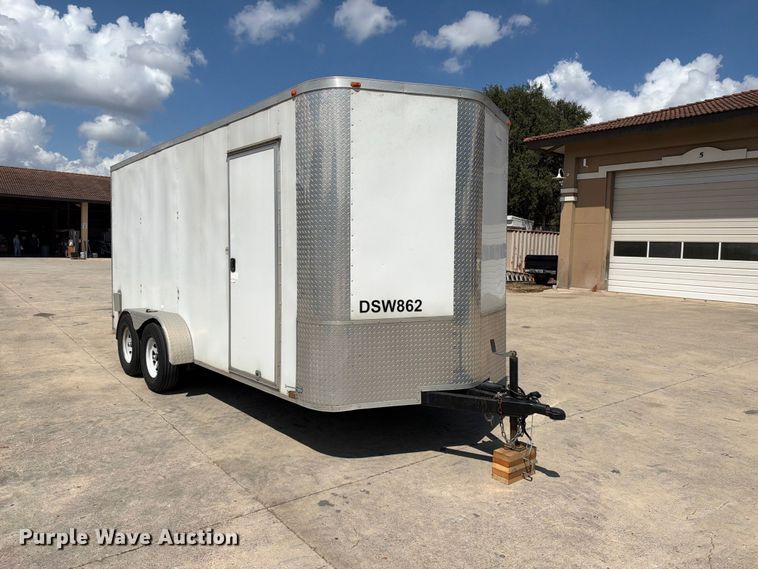 image for item FB8356 2017 Arising Industries 716VTRW enclosed cargo trailer