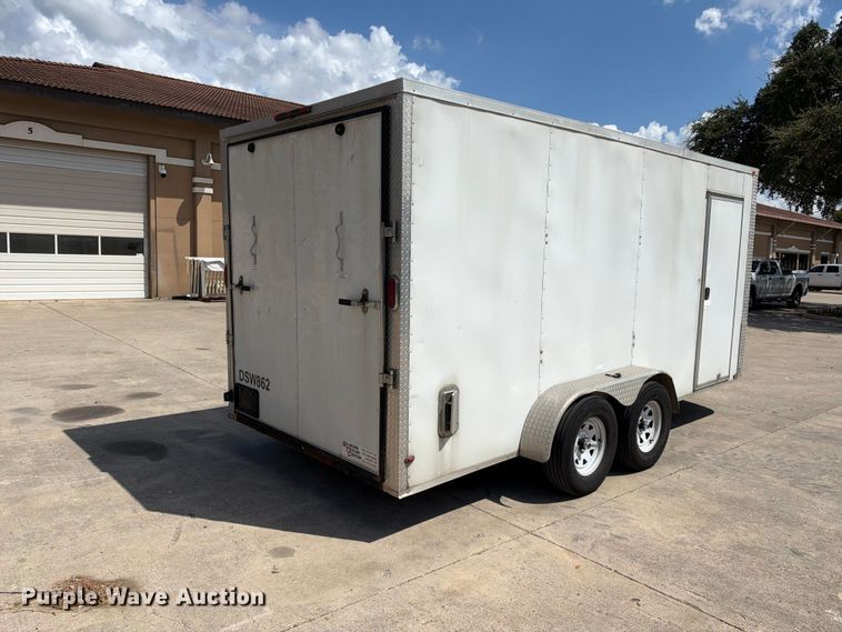 image for item FB8356 2017 Arising Industries 716VTRW enclosed cargo trailer