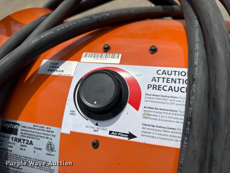image for item FB8967 (2) Dayton electric heaters