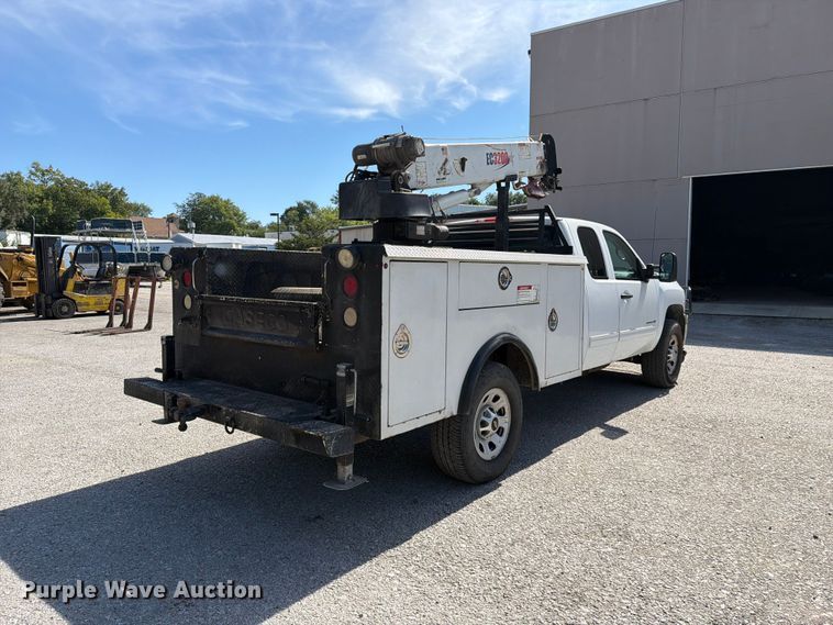 image for item FC3345 2012 Chevrolet Silverado 3500HD Ext. Cab utility bed pickup truck