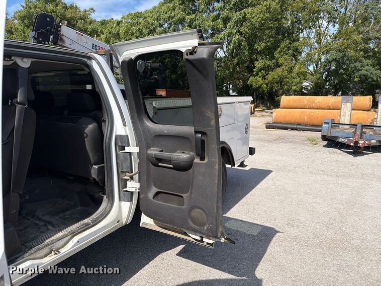 image for item FC3345 2012 Chevrolet Silverado 3500HD Ext. Cab utility bed pickup truck
