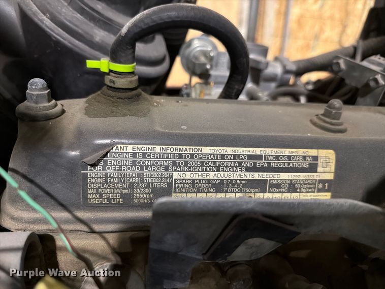 image for item FC3355 Toyota 7FGU25 forklift