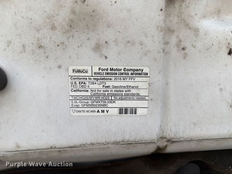 image for item FC3392 2016 Ford F150 Crew Cab pickup truck