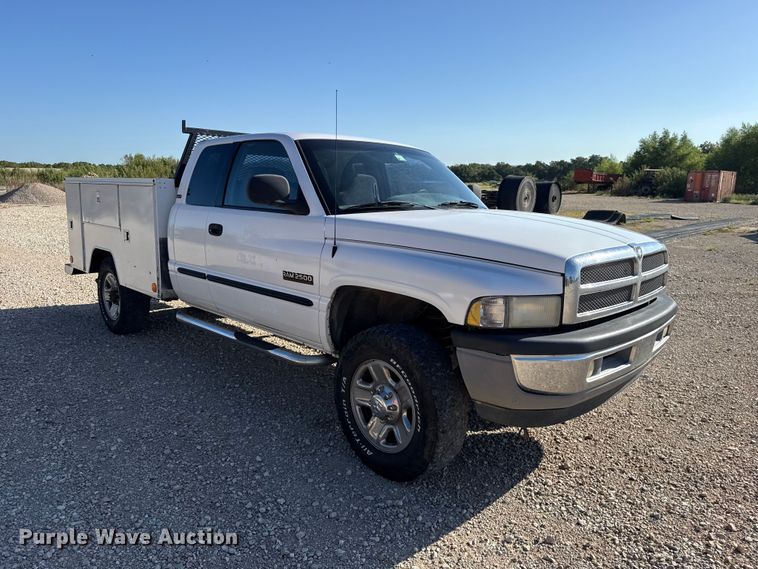 image for item FC4351 2001 Dodge Ram 2500 Ext. Cab utility bed pickup truck