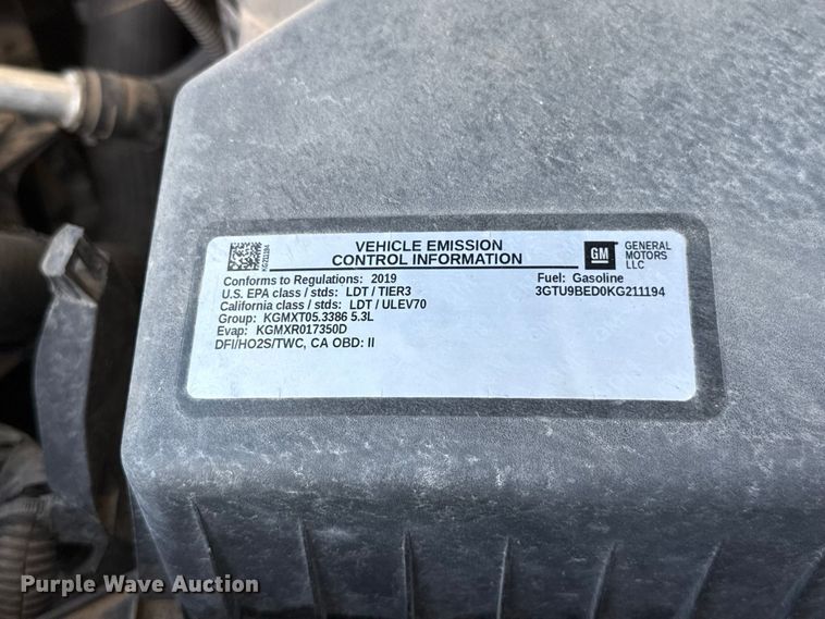 image for item FC4352 2019 GMC Sierra 1500 Crew Cab pickup truck