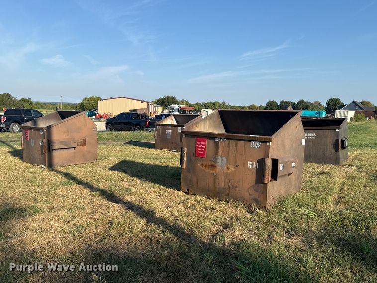 (4) Wastequip dumpsters
