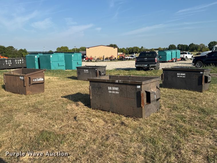(4) Wastequip dumpsters