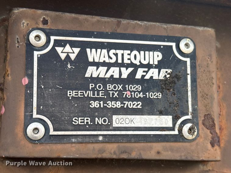 image for item FC4402 Wastequip roll-off dumpster