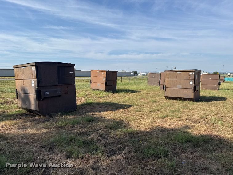 (6) Wastequip dumpsters
