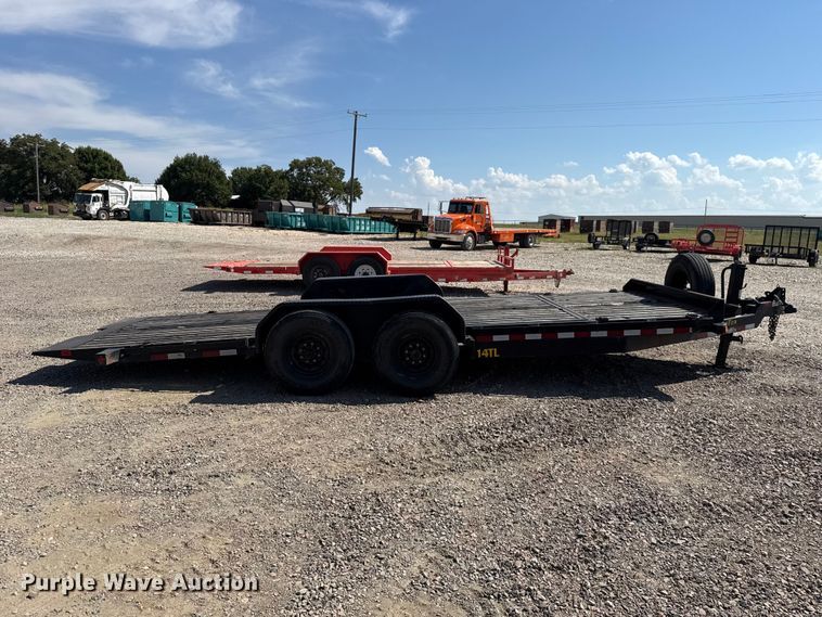 image for item FC4416 2023 Big Tex 14TL-20BK tilt deck equipment trailer