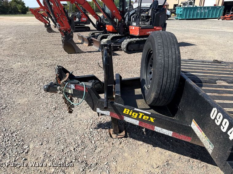 image for item FC4416 2023 Big Tex 14TL-20BK tilt deck equipment trailer