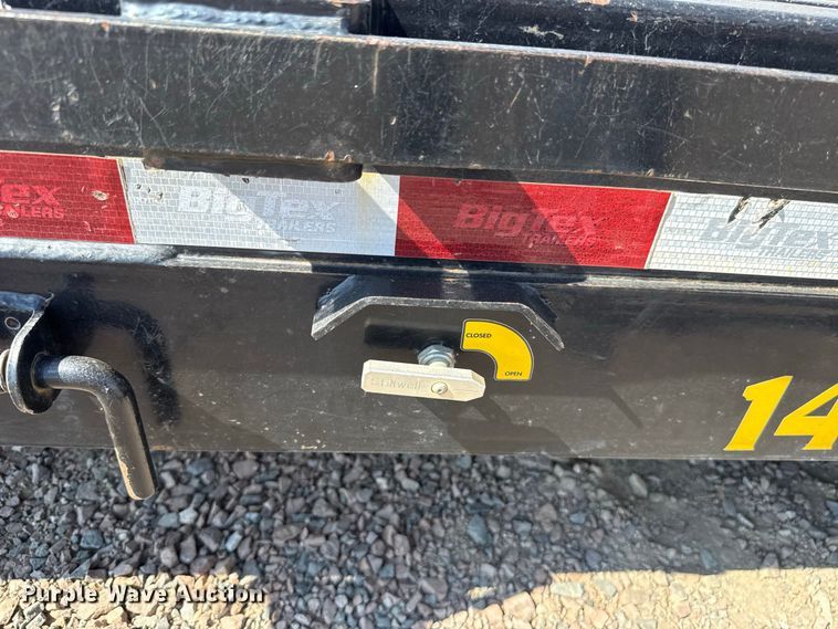image for item FC4416 2023 Big Tex 14TL-20BK tilt deck equipment trailer
