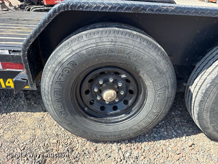 image for item FC4416 2023 Big Tex 14TL-20BK tilt deck equipment trailer