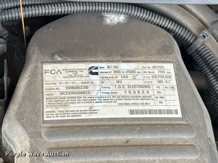 image for item FC4463 2022 RAM 5500 flatbed truck