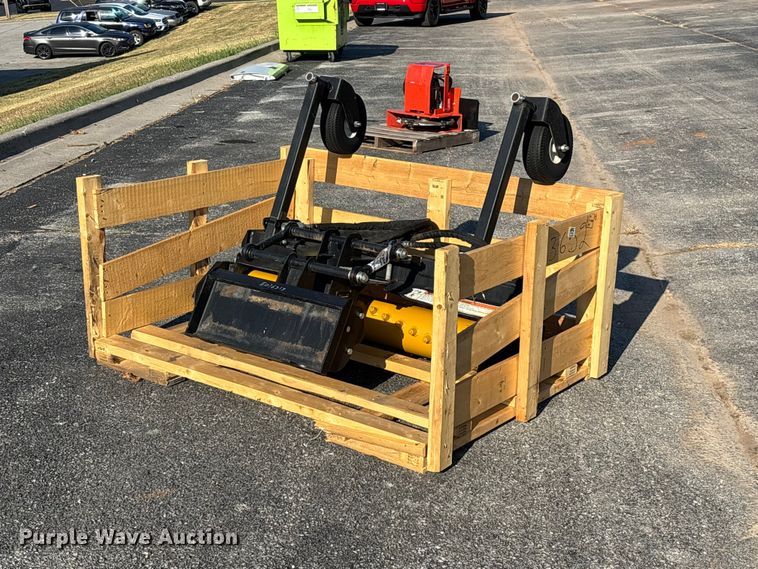 Erskine 48" W compact utility loader power rake