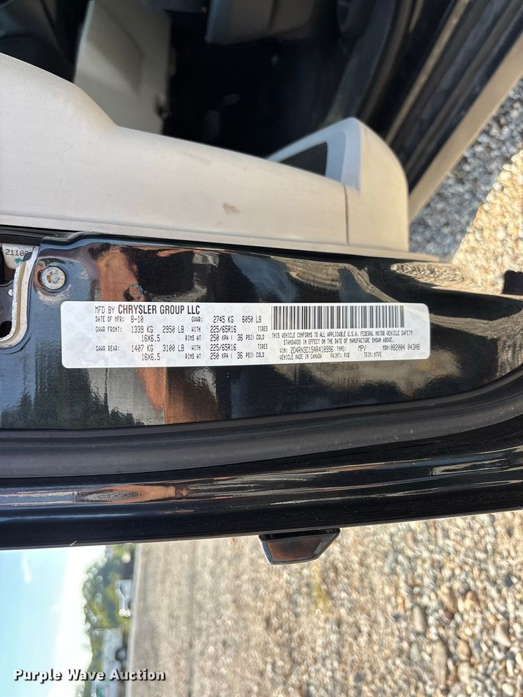 image for item FG0723 2010 Dodge Grand Caravan van