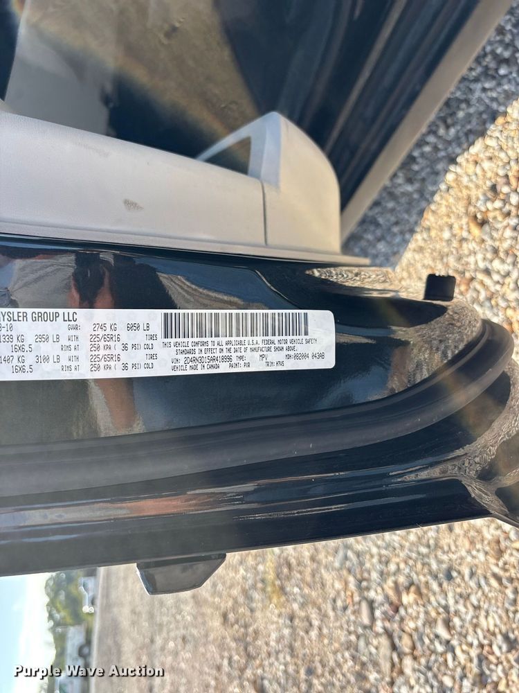 image for item FG0723 2010 Dodge Grand Caravan van