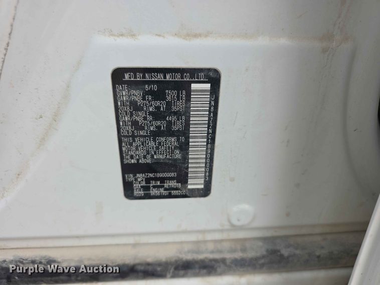 image for item FH6441 2011 Infiniti QX56 SUV