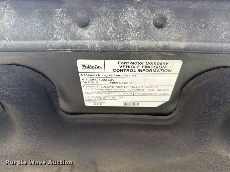 image for item FI2029 2016 Ford Fusion  