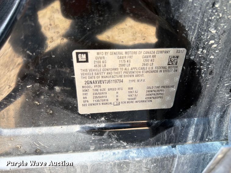 image for item FK3394 2018 Chevrolet Equinox SUV