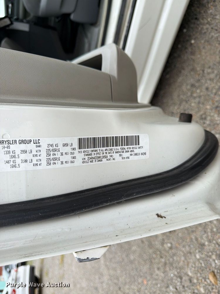 image for item FK3464 2010 Dodge Grand Caravan handicap accessible van