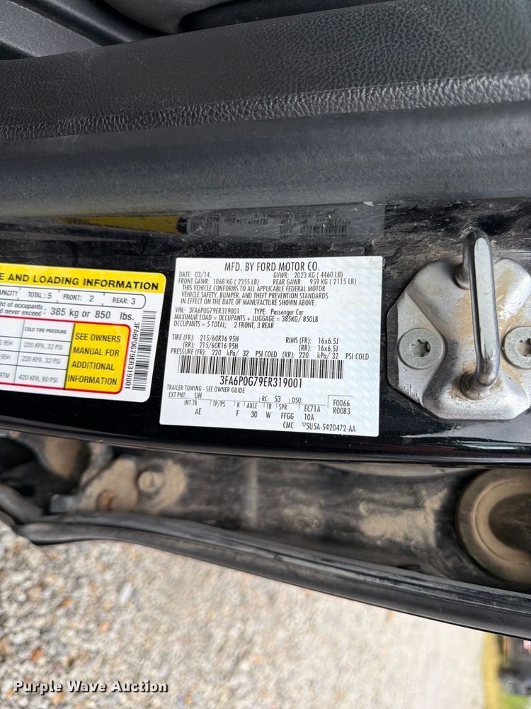 image for item FK3465 2014 Ford Fusion 