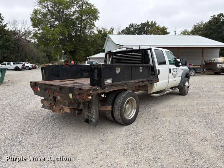 image for item FK3481 2005 Ford F450 Crew Cab flatbed truck