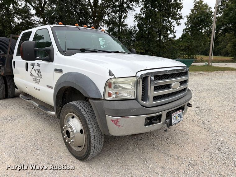 image for item FK3481 2005 Ford F450 Crew Cab flatbed truck