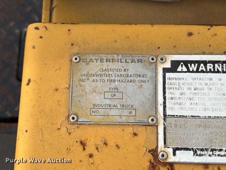 image for item FK3790 Caterpillar T80D forklift