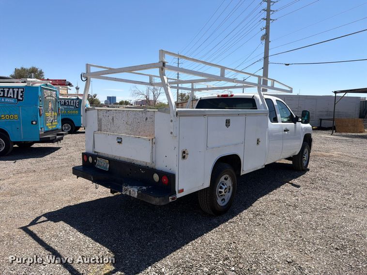 image for item FK4576 2012 Chevrolet Silverado 2500HD Ext. Cab utility bed pickup truck