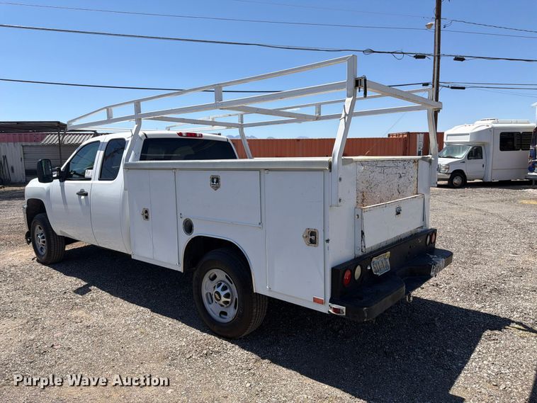 image for item FK4576 2012 Chevrolet Silverado 2500HD Ext. Cab utility bed pickup truck