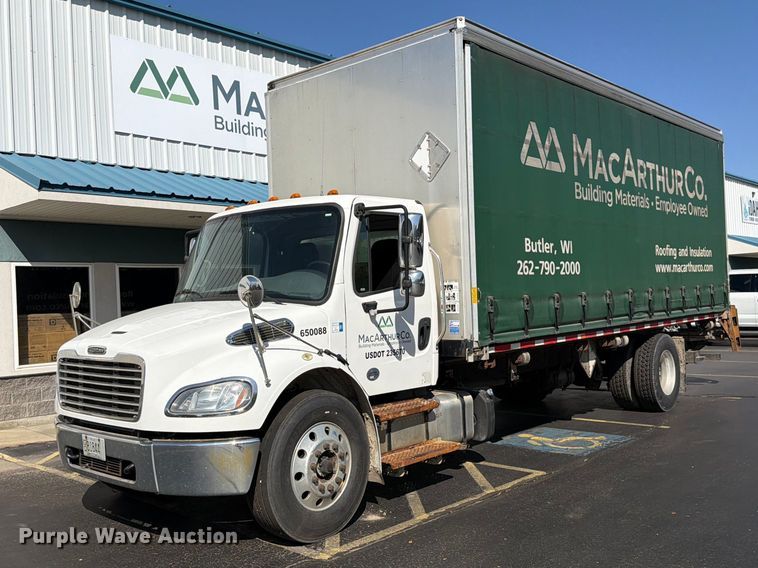 image for item FK4644 2020 Freightliner Business Class M2 side curtain box truck  