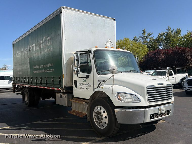 image for item FK4644 2020 Freightliner Business Class M2 side curtain box truck  
