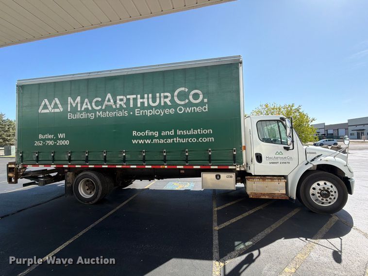 image for item FK4644 2020 Freightliner Business Class M2 side curtain box truck  