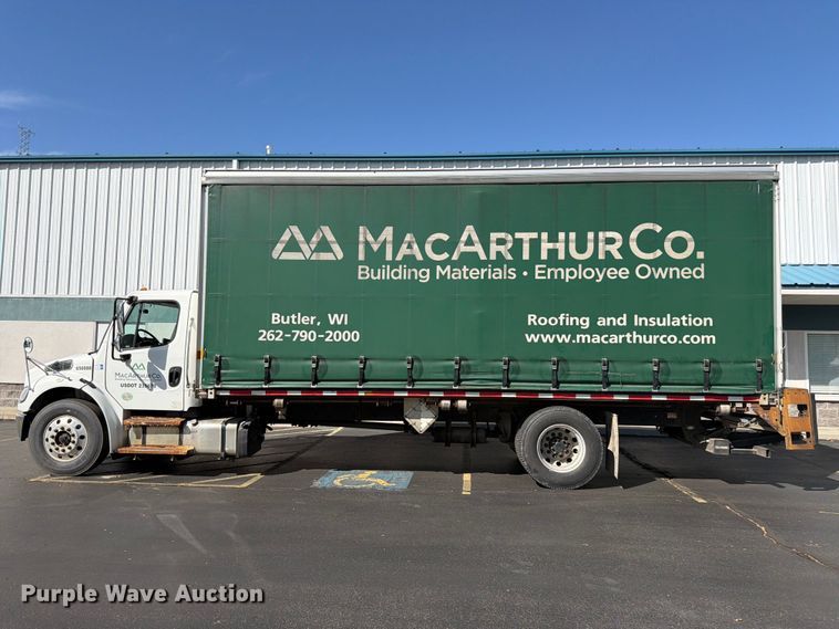 image for item FK4644 2020 Freightliner Business Class M2 side curtain box truck  