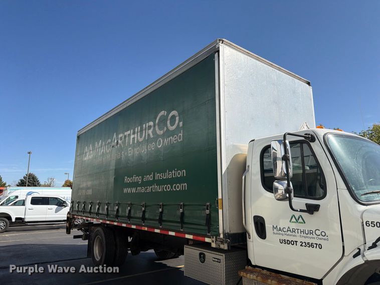 image for item FK4644 2020 Freightliner Business Class M2 side curtain box truck  