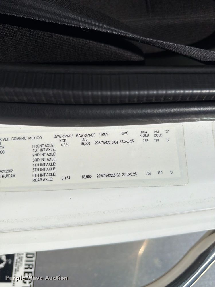 image for item FK4644 2020 Freightliner Business Class M2 side curtain box truck  