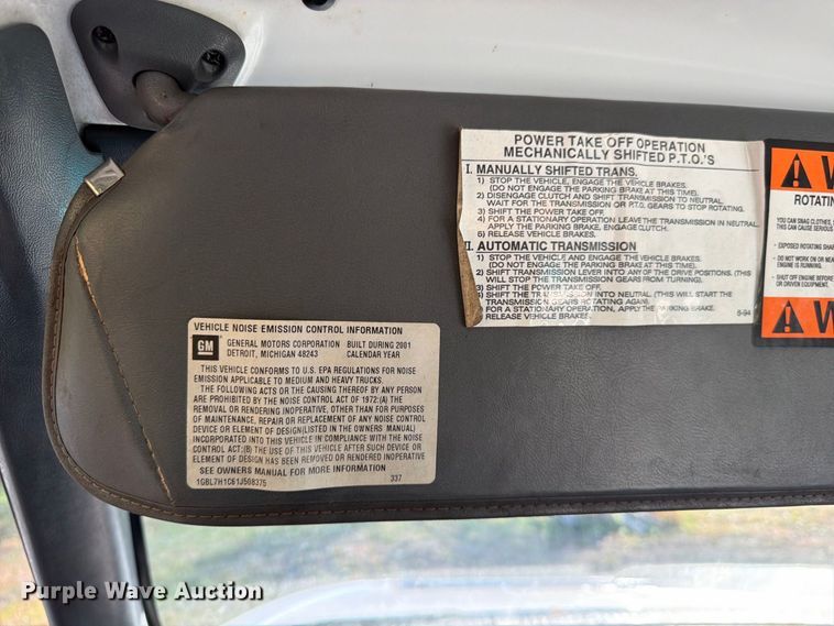 image for item FK4645 2001 Chevrolet C7 bucket truck