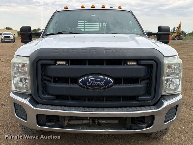 image for item FK5071 2015 Ford F350 Ext. Cab utility bed pickup truck