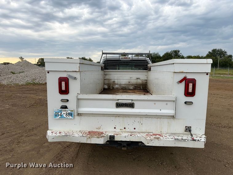 image for item FK5071 2015 Ford F350 Ext. Cab utility bed pickup truck