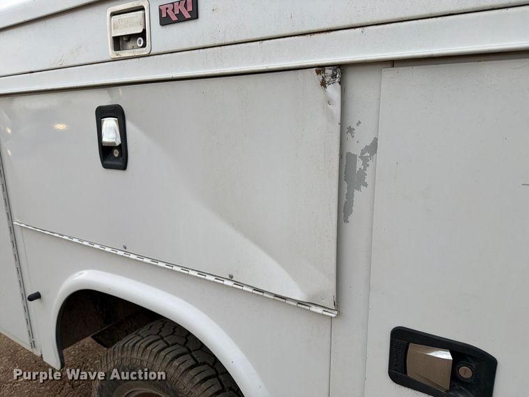 image for item FK5071 2015 Ford F350 Ext. Cab utility bed pickup truck