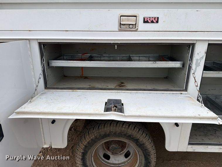 image for item FK5071 2015 Ford F350 Ext. Cab utility bed pickup truck