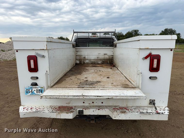 image for item FK5071 2015 Ford F350 Ext. Cab utility bed pickup truck