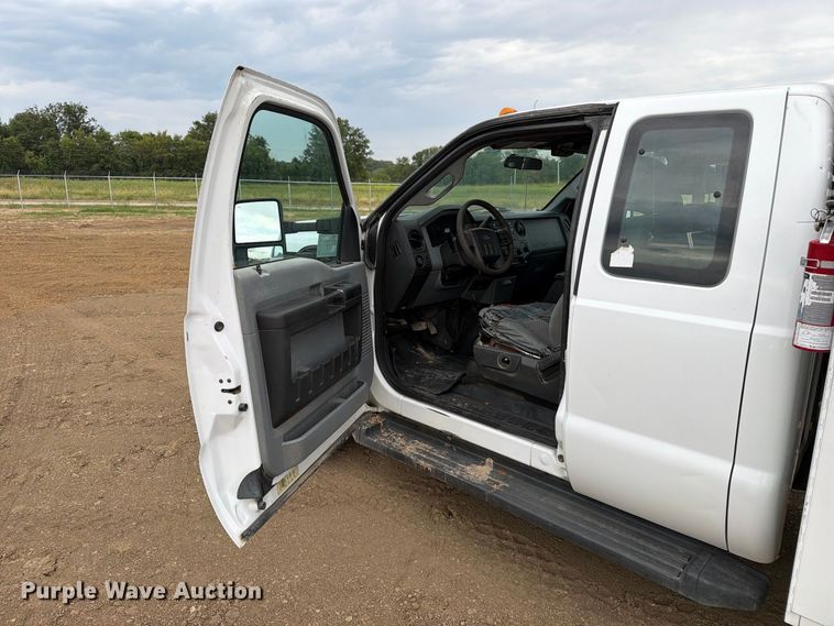 image for item FK5071 2015 Ford F350 Ext. Cab utility bed pickup truck