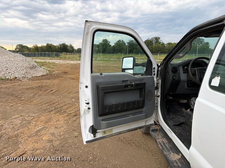 image for item FK5071 2015 Ford F350 Ext. Cab utility bed pickup truck