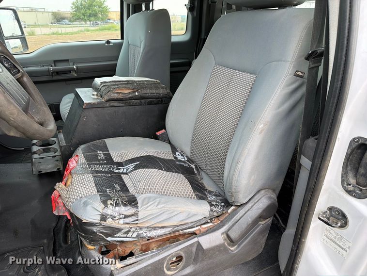 image for item FK5071 2015 Ford F350 Ext. Cab utility bed pickup truck