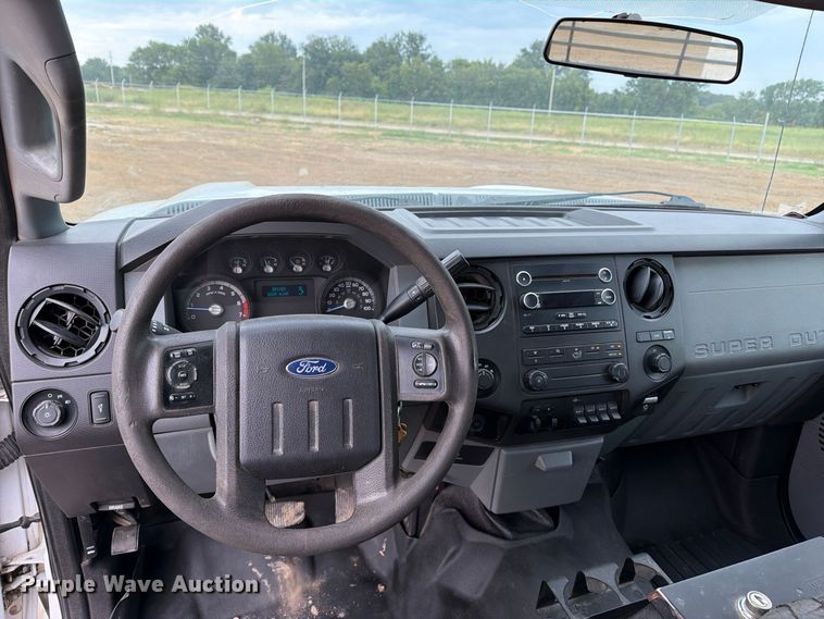 image for item FK5071 2015 Ford F350 Ext. Cab utility bed pickup truck
