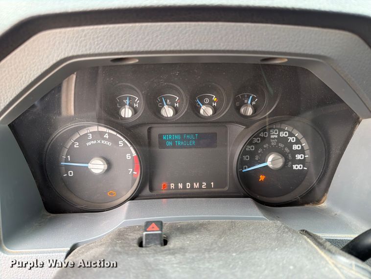image for item FK5071 2015 Ford F350 Ext. Cab utility bed pickup truck