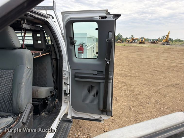 image for item FK5071 2015 Ford F350 Ext. Cab utility bed pickup truck
